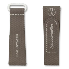 Bracelet en caoutchouc MoonSwatch marron foncé/sable