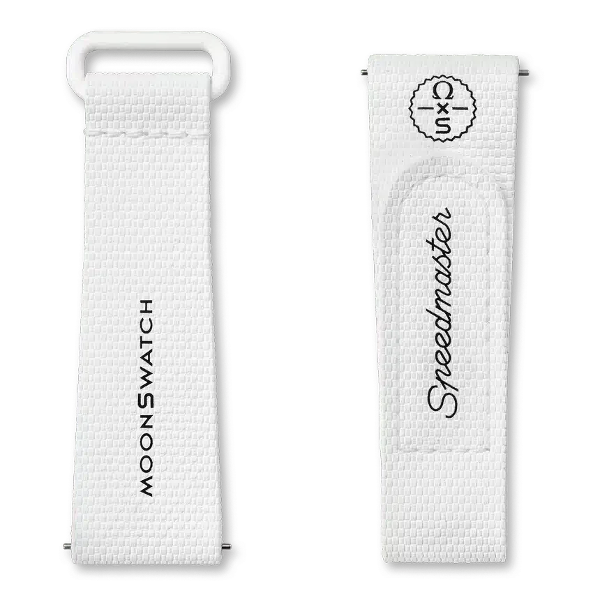 Bracelet MoonSwatch en caoutchouc blanc/blanc