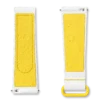 Bracelet MoonSwatch en caoutchouc blanc/jaune
