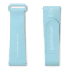 Bracelet MoonSwatch en caoutchouc bleu clair/blanc