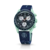 Bracelet MoonSwatch en caoutchouc bleu foncé/vert
