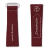 Bracelet MoonSwatch en caoutchouc bordeaux/gris clair