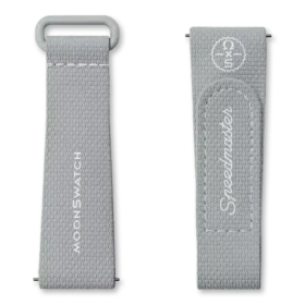 Bracelet MoonSwatch en caoutchouc gris/gris