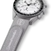 Bracelet MoonSwatch en caoutchouc gris/gris