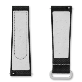 Bracelet MoonSwatch en caoutchouc noir/gris