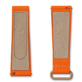Bracelet MoonSwatch en caoutchouc orange et sable