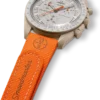 Bracelet MoonSwatch en caoutchouc orange et sable
