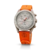 Bracelet MoonSwatch en caoutchouc orange et sable