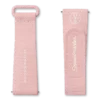 Bracelet MoonSwatch en caoutchouc rose clair/blanc