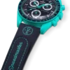 MoonSwatch en caoutchouc bleu foncé/turquoise