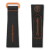 MoonSwatch en caoutchouc noir/orange