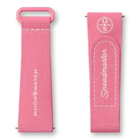 MoonSwatch rose/caoutchouc rose
