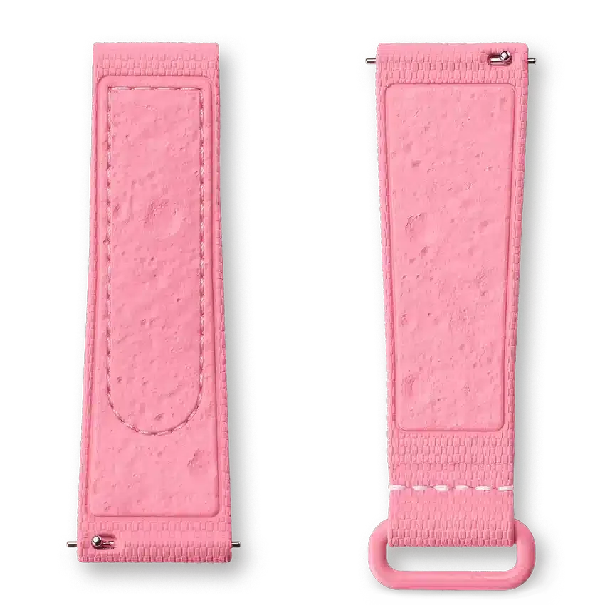 MoonSwatch rose/caoutchouc rose