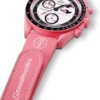 MoonSwatch rose/caoutchouc rose
