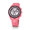 MoonSwatch rose/caoutchouc rose